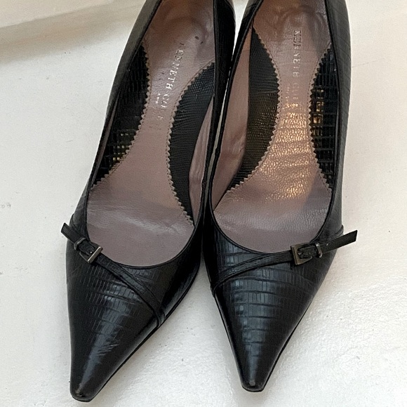 Kenneth Cole Shoes - Kenneth Cole - Buckle Detail Kitten Heel